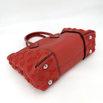 Louis Vuitton 2-Way Monogram Tufting Vert Tote Shoulder Bag Red Silver — view 3