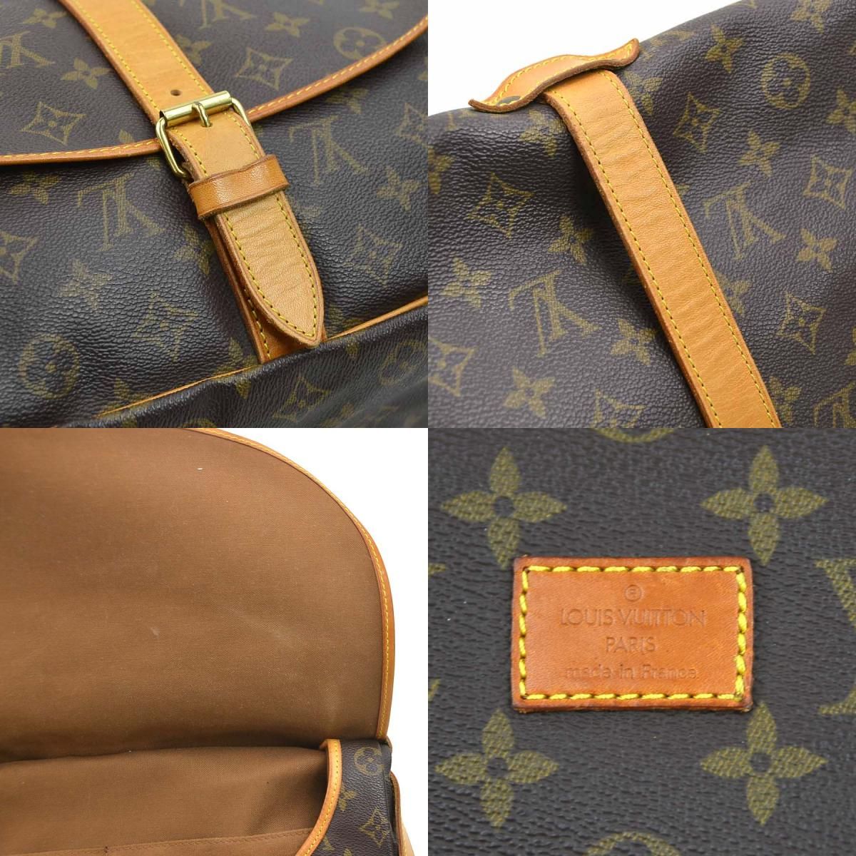 Louis Vuitton Shoulder Bag Monogram Saumur 35 — view 9