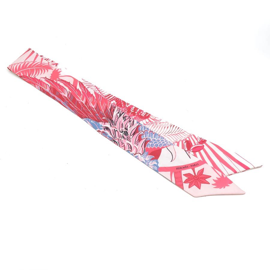 Hermes Scarf Twilly Scarves Red — view 2