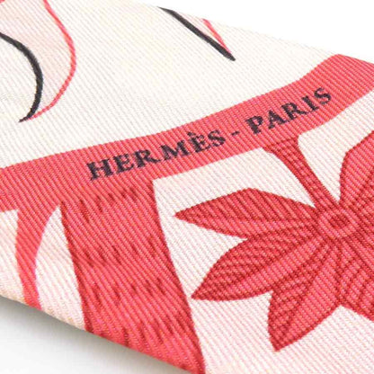 Hermes Scarf Twilly Scarves Red — view 9