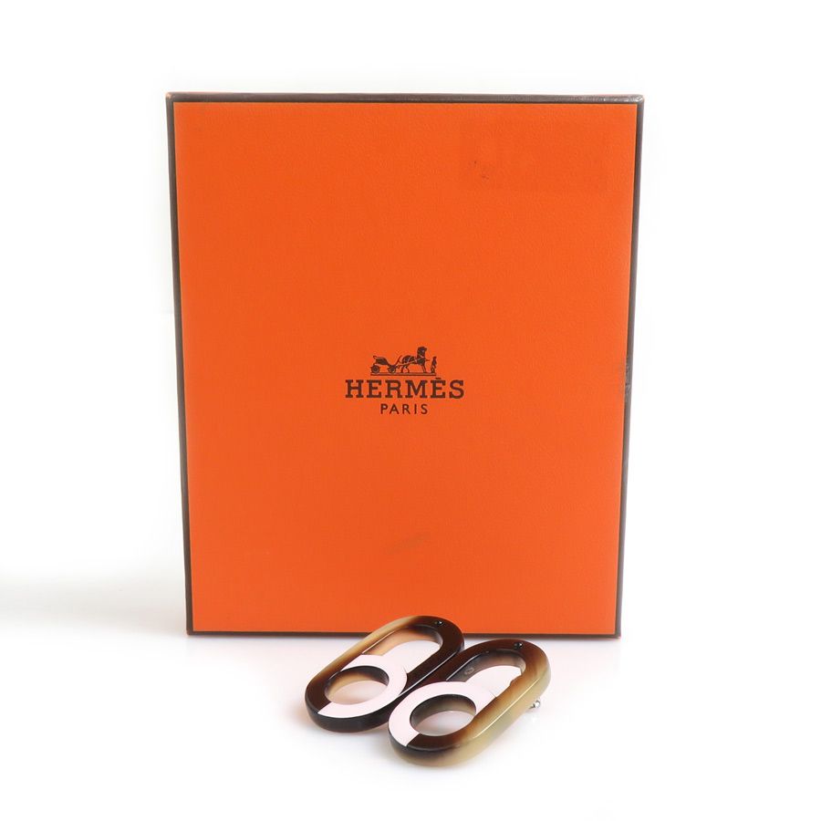Hermes Earrings Silver — view 8