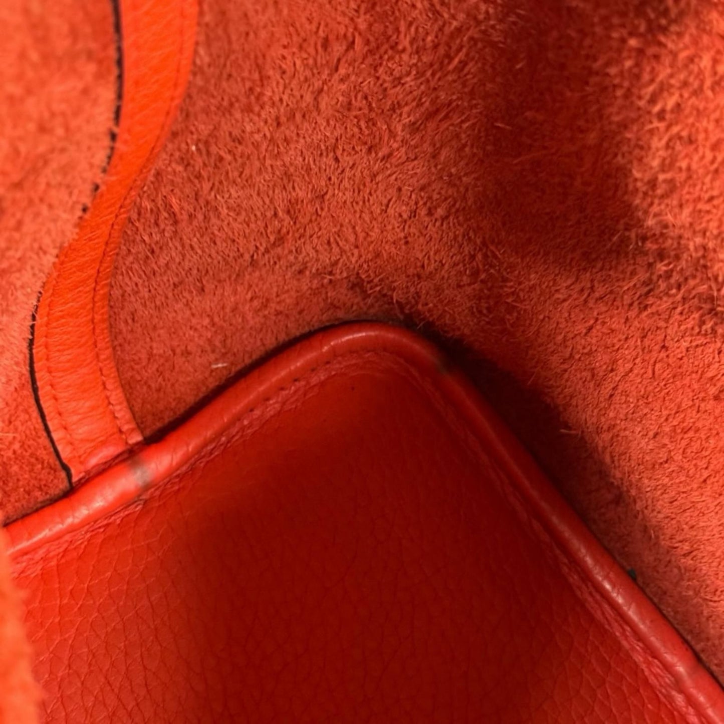Hermes Picotin Lock PM Handbag Taurillon Clemence Orange — view 8
