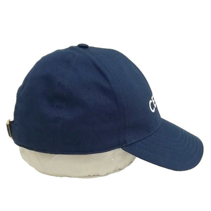 Celine Logo Baseball Cap Cotton L Navy Hat — view 4
