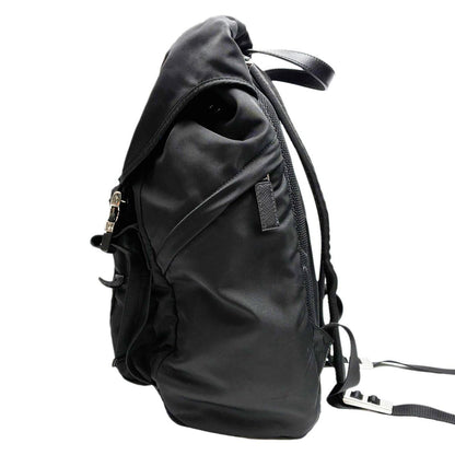 Prada Logo Patch Backpack Black — view 9