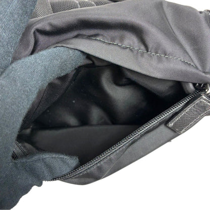 Prada Logo Patch Backpack Black — view 3