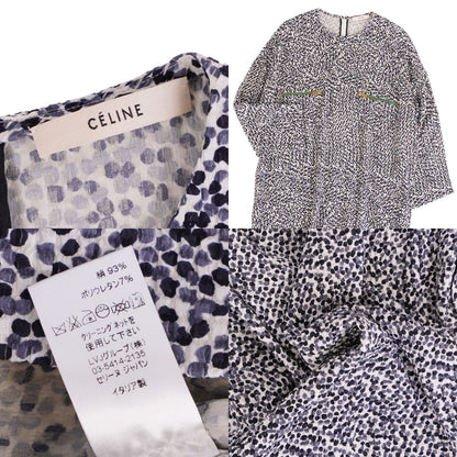 Celine Phoebe Philo Era Dress Drop Shoulder Silk — view 7