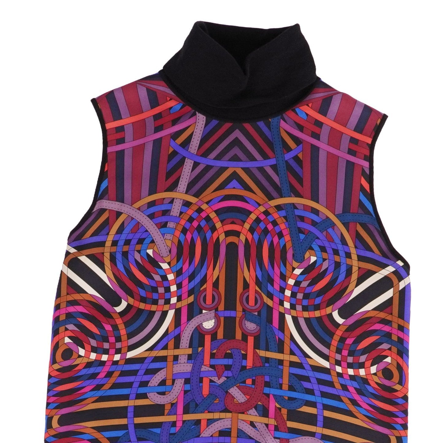 Hermes Knit Dress Twill Lane Sleeveless — view 2