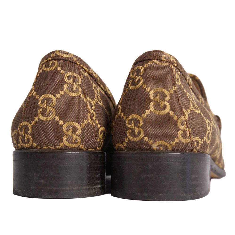 Gucci Loafers Moccasins Horsebit GG Pattern Webs — view 5