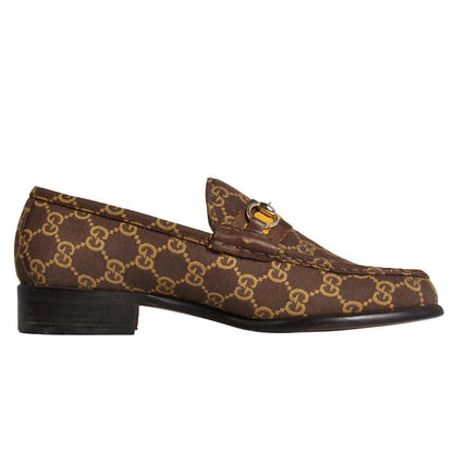 Gucci Loafers Moccasins Horsebit GG Pattern Webs — view 6