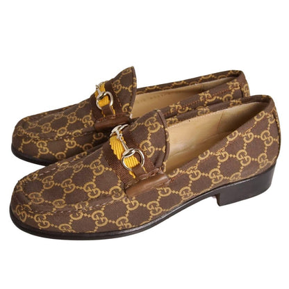 Gucci Loafers Moccasins Horsebit GG Pattern Webs — view 2