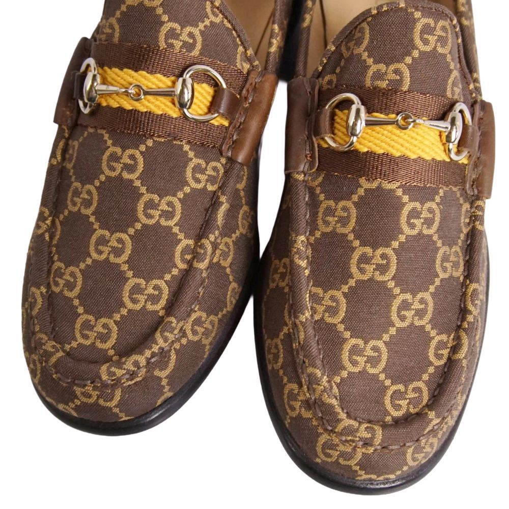 Gucci Loafers Moccasins Horsebit GG Pattern Webs — view 3