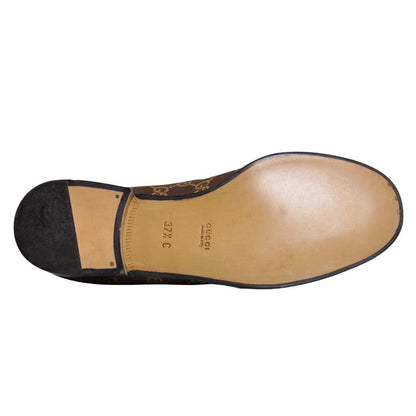 Gucci Loafers Moccasins Horsebit GG Pattern Webs — view 8