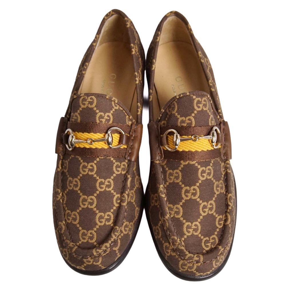Gucci Loafers Moccasins Horsebit GG Pattern Webs — view 4