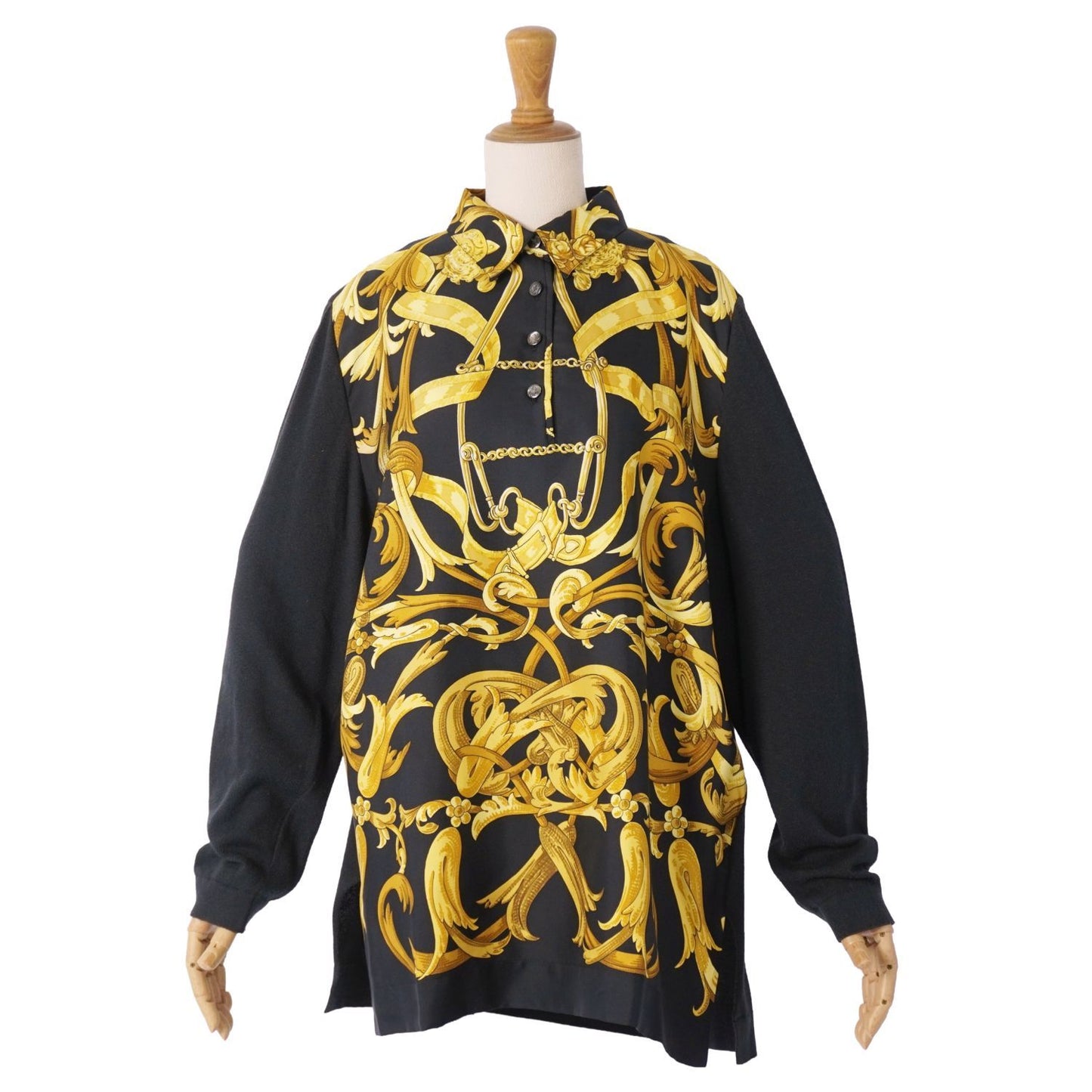 Hermes Vintage Knit Shirt Polo Sweater — view 3