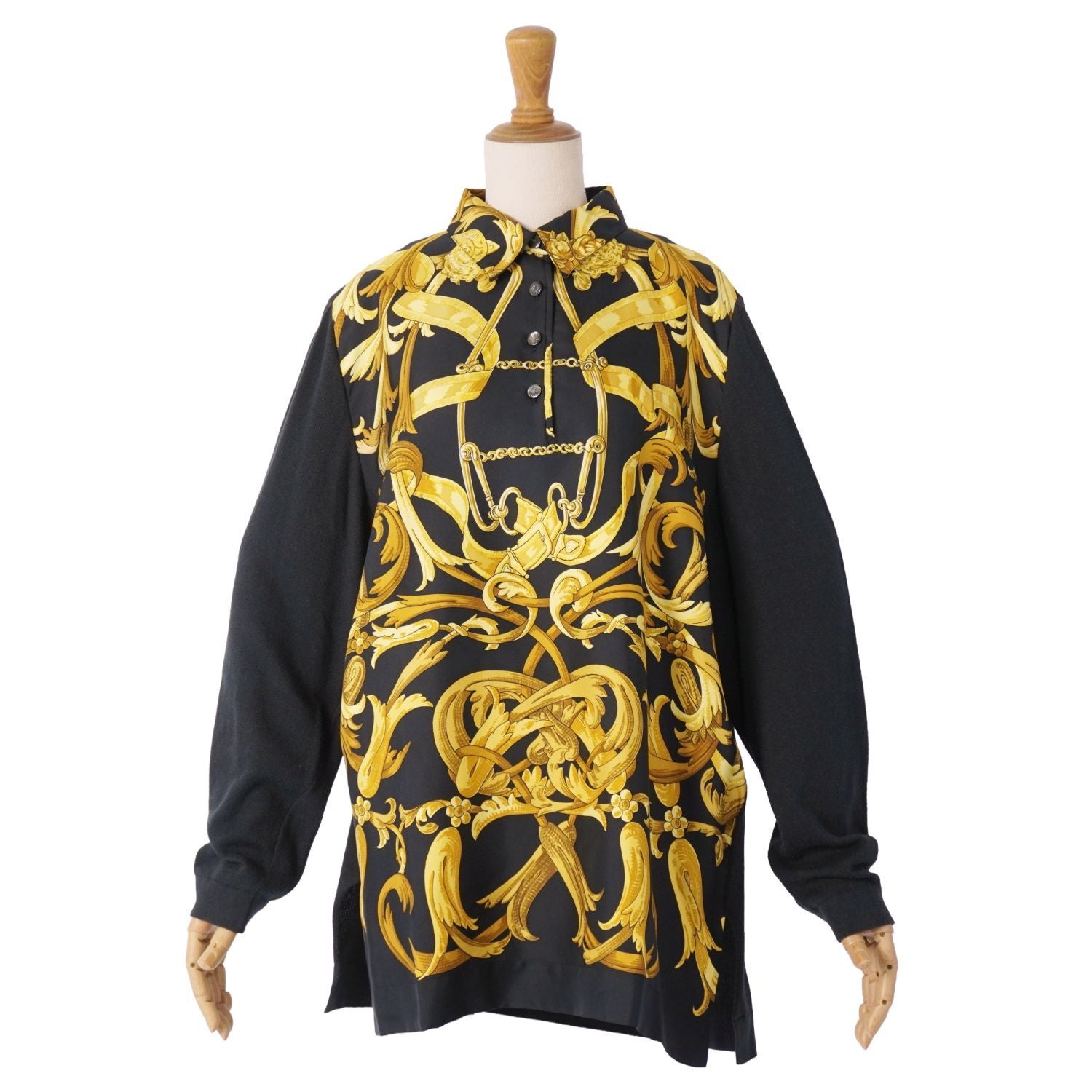 Hermes Vintage Knit Shirt Polo Sweater — view 3