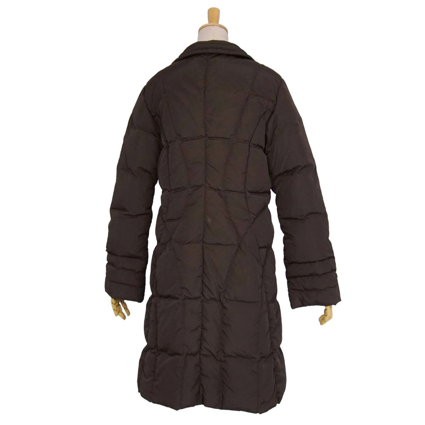 Moncler Brown Tag Coat Down Jacket Long Zip — view 7