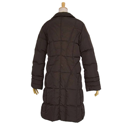 Moncler Brown Tag Coat Down Jacket Long Zip — view 7