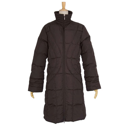 Moncler Brown Tag Coat Down Jacket Long Zip — view 2