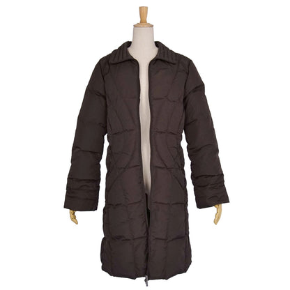Moncler Brown Tag Coat Down Jacket Long Zip — view 4