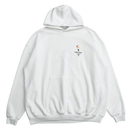 Balenciaga Embroidery Flame Hoodie Xxs Oversize Sweatshirt — view 2