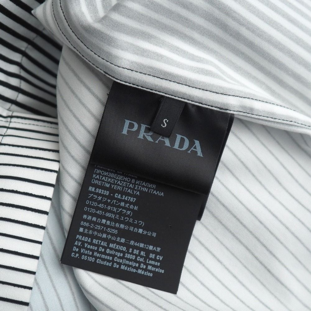 Prada Short Sleeve Shirt S Open Collar — view 8