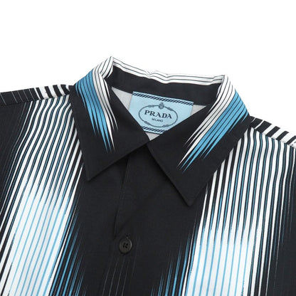 Prada Short Sleeve Shirt S Open Collar — view 4