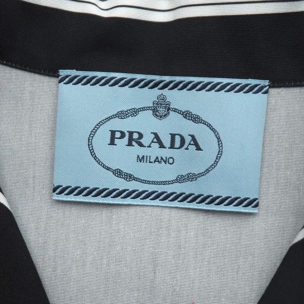 Prada Short Sleeve Shirt S Open Collar — view 7