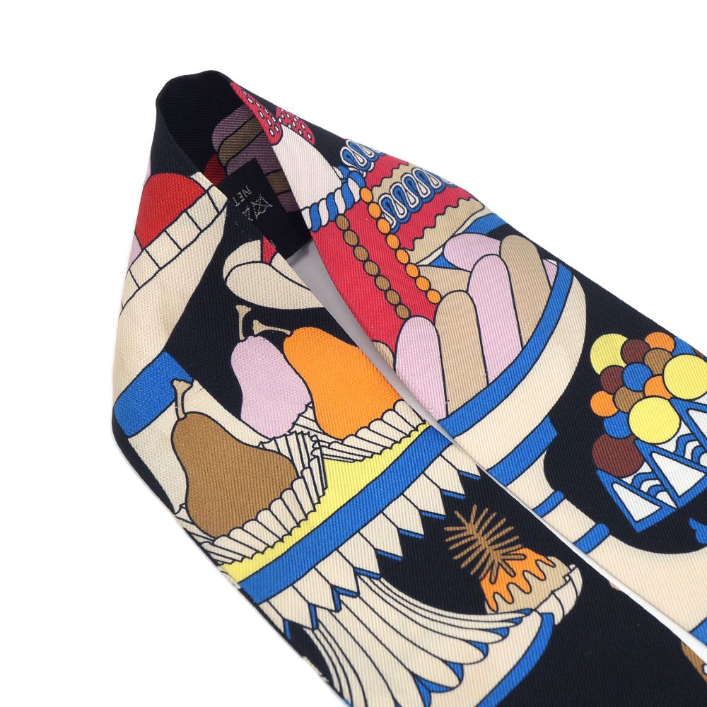 Hermes Twill la Patisserie Charm Scarf Silk 100% — view 5