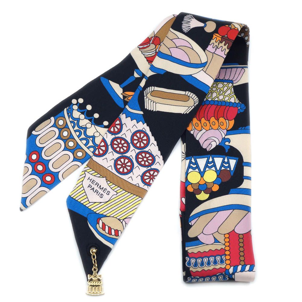 Hermes Twill la Patisserie Charm Scarf Silk 100%