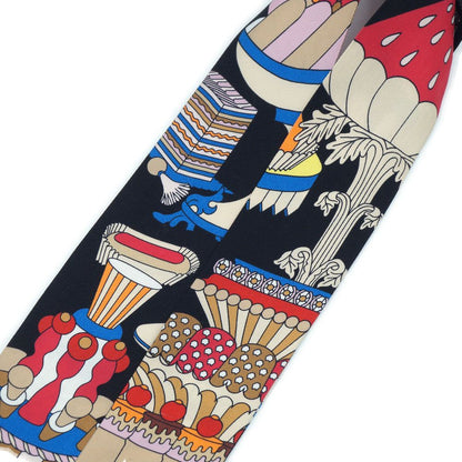 Hermes Twill la Patisserie Charm Scarf Silk 100% — view 7