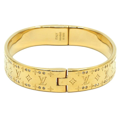 Louis Vuitton Rigid Bracelet Nanogram Strass Gold — view 4