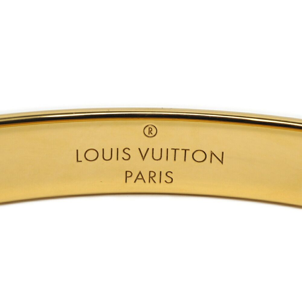 Louis Vuitton Rigid Bracelet Nanogram Strass Gold — view 6