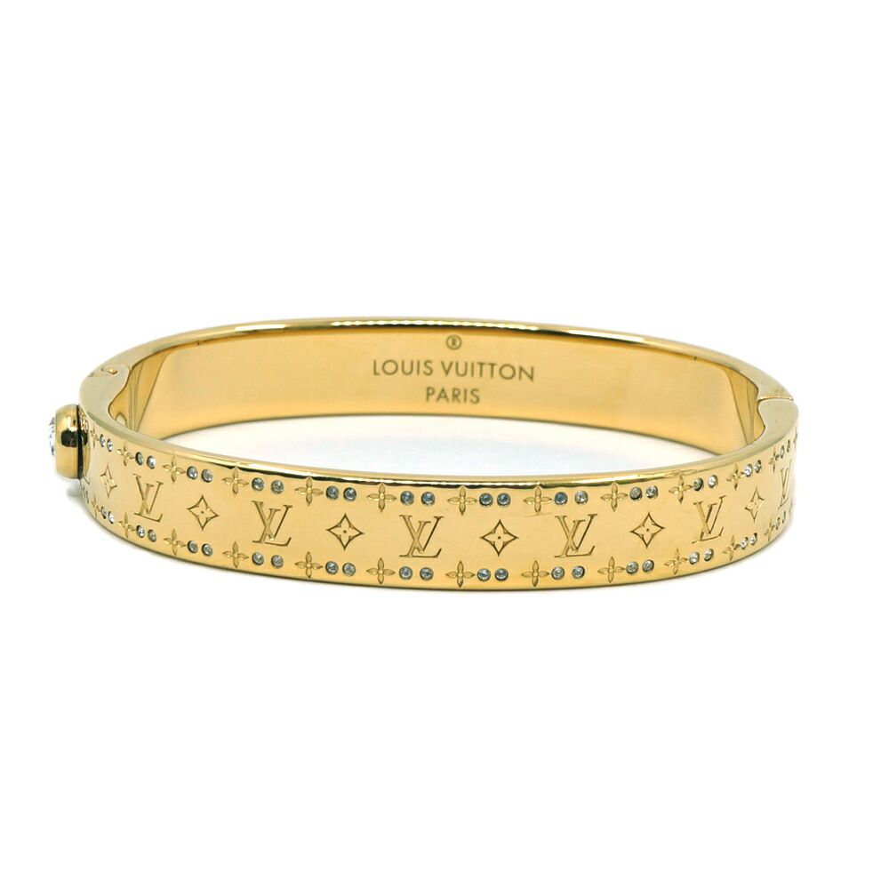 Louis Vuitton Rigid Bracelet Nanogram Strass Gold