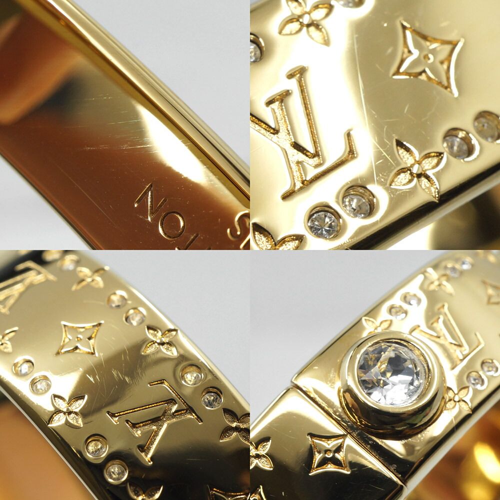 Louis Vuitton Rigid Bracelet Nanogram Strass Gold — view 8