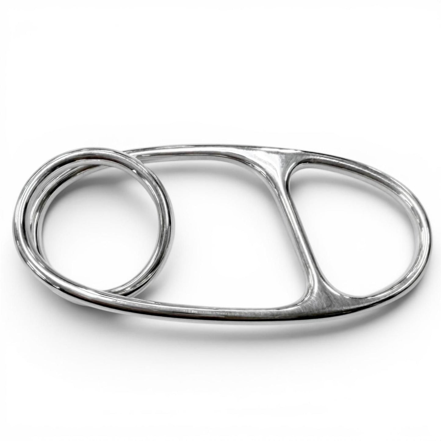 Hermes Chaine D'ancre Punk Triple Ring Silver