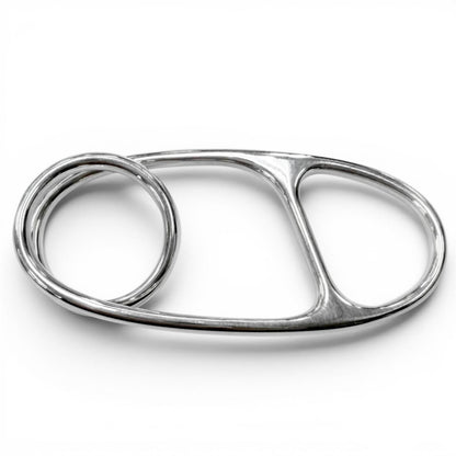 Hermes Chaine D'ancre Punk Triple Ring Silver
