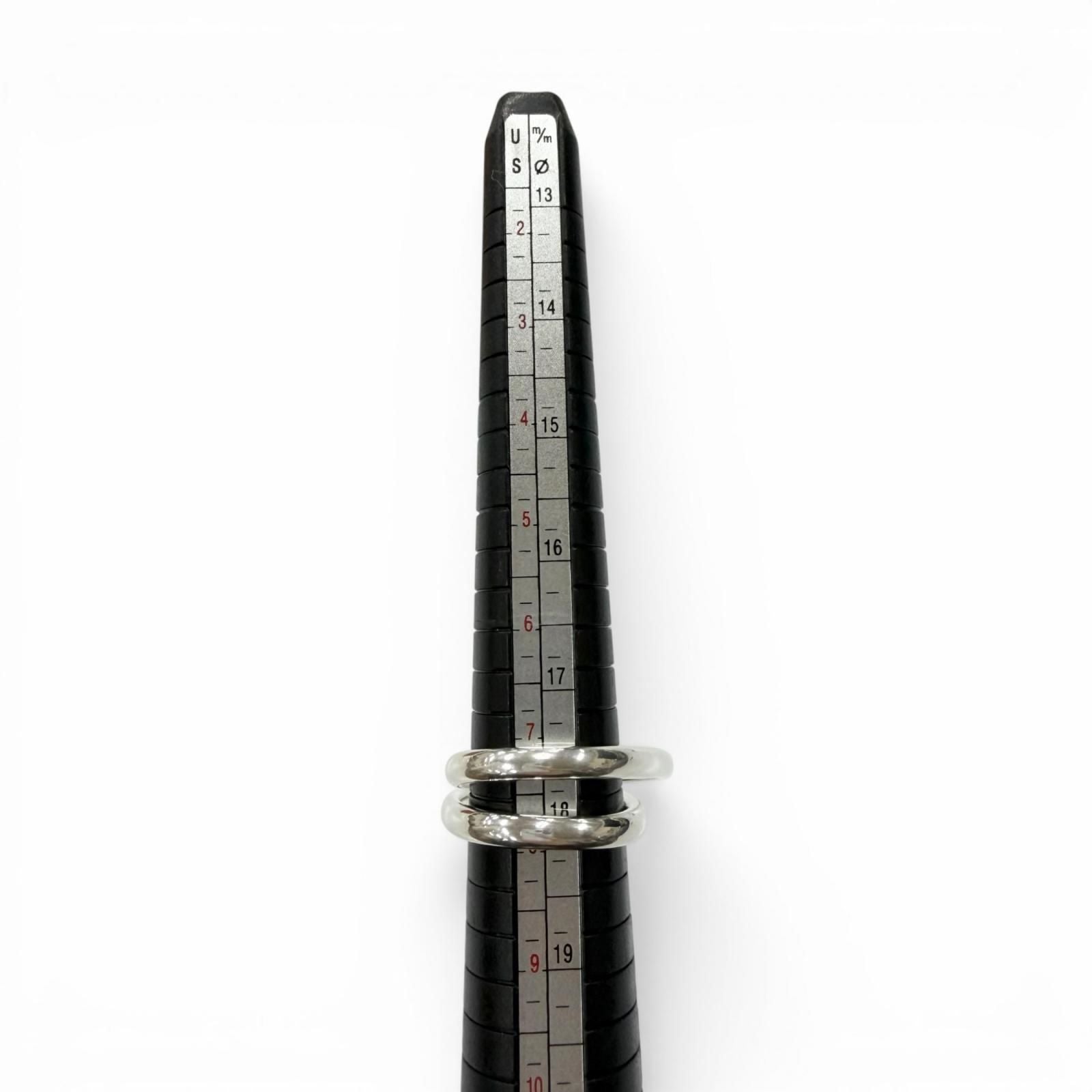 Hermes Chaine D'ancre Punk Triple Ring Silver — view 7