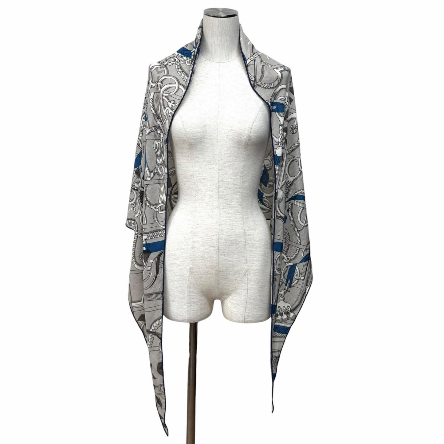 Hermes Losange Panoplie Equestre Equestrian Equipment Set Cashmere Silk Blend — view 3