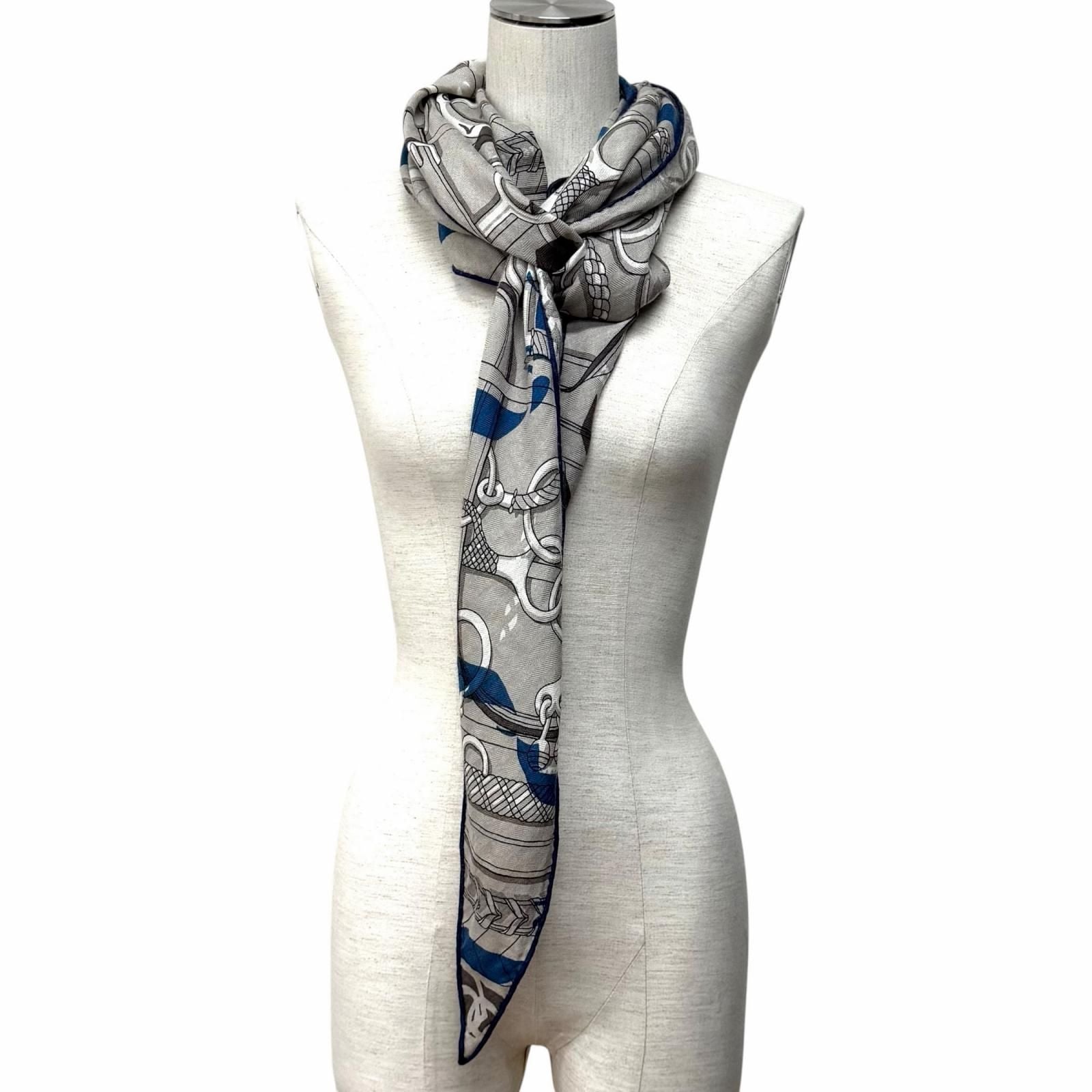 Hermes Losange Panoplie Equestre Equestrian Equipment Set Cashmere Silk Blend — view 6