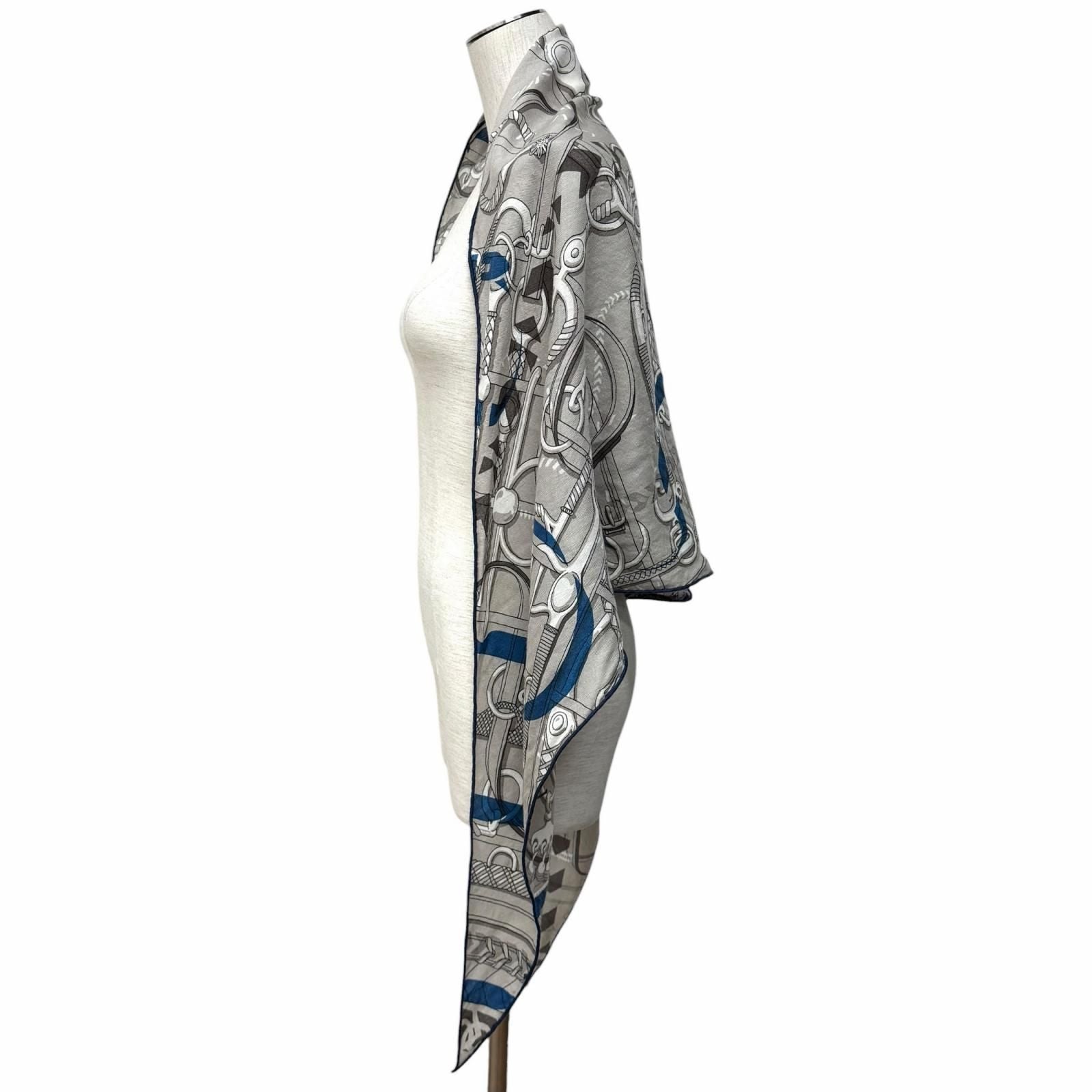 Hermes Losange Panoplie Equestre Equestrian Equipment Set Cashmere Silk Blend — view 4