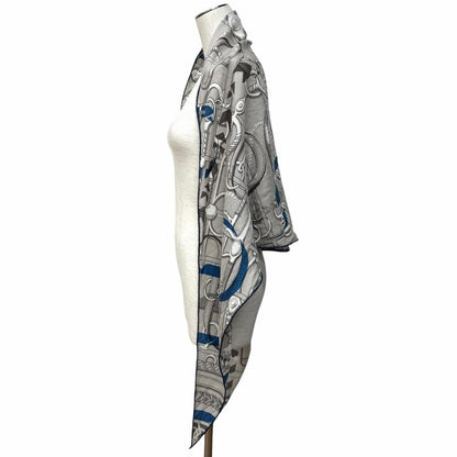 Hermes Losange Panoplie Equestre Equestrian Equipment Set Cashmere Silk Blend — view 4