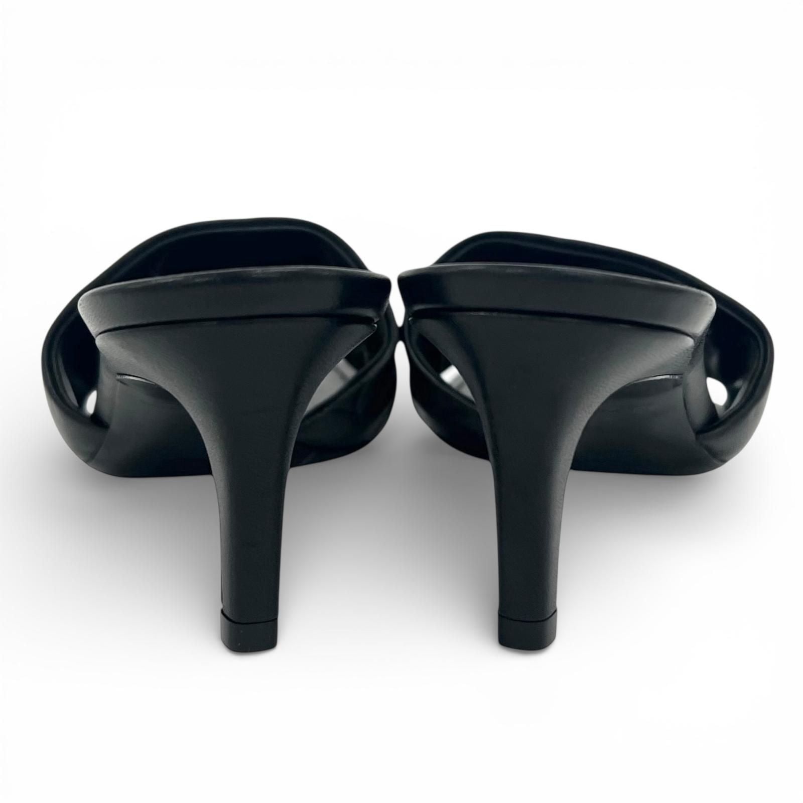 Louis Vuitton Revival Line Monogram Mules Sandals Black — view 6