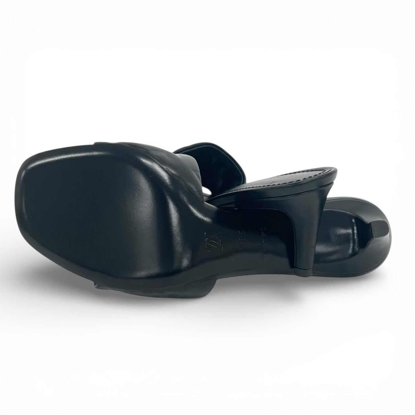 Louis Vuitton Revival Line Monogram Mules Sandals Black — view 8