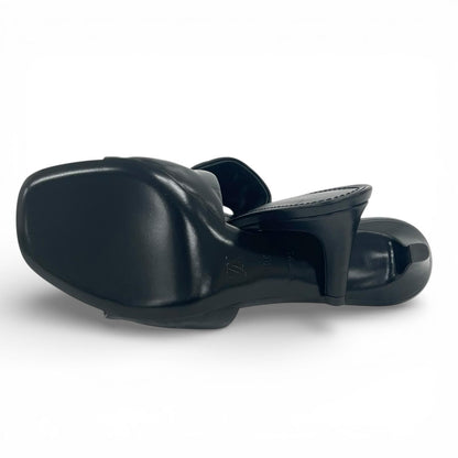 Louis Vuitton Revival Line Monogram Mules Sandals Black — view 8
