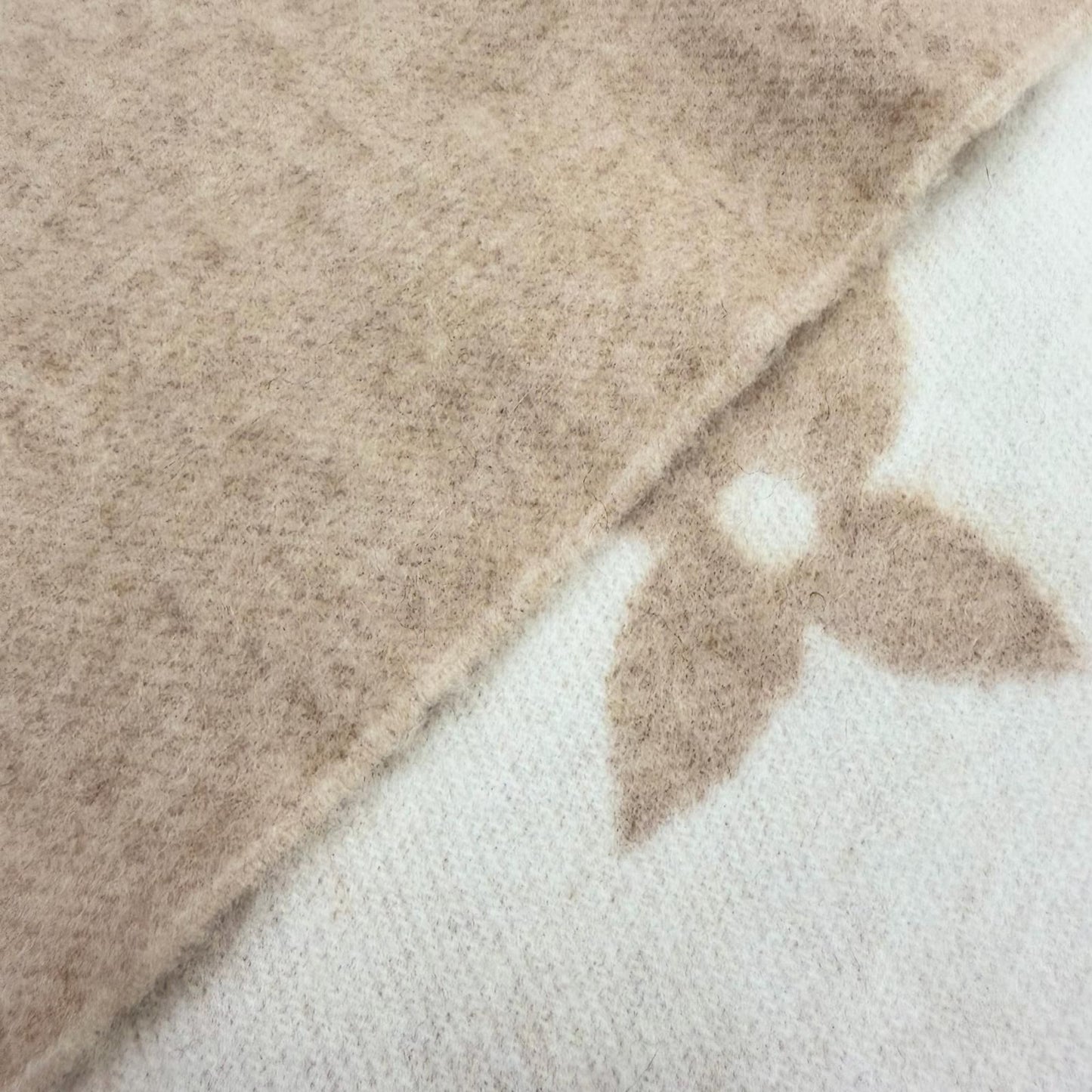 Louis Vuitton Echarpe Cold Reykjavik Cashmere Mink Scarf Beige — view 6