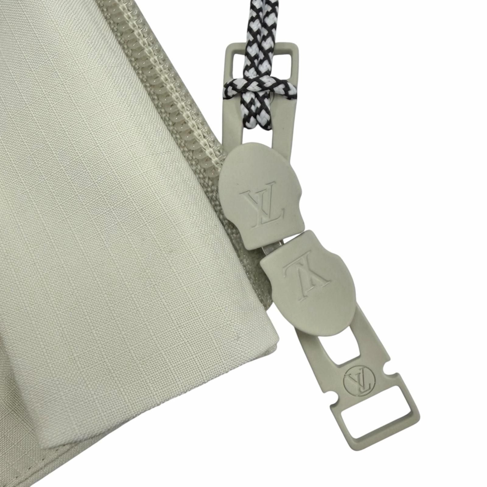 Louis Vuitton Sporty Cut Out Hoodie Back Monogram Jacket Ivory 38 Garment Hanger — view 8