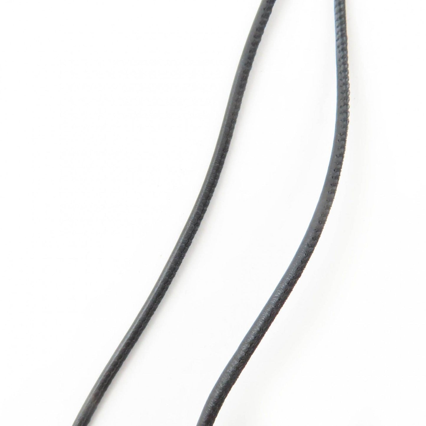 Hermes Loop Grand Pendant Leather Necklace Black Gold — view 7