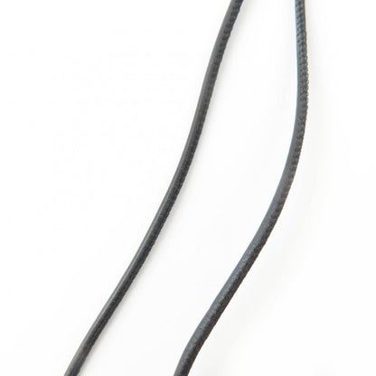 Hermes Loop Grand Pendant Leather Necklace Black Gold — view 7
