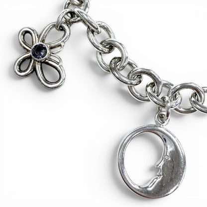 Tiffany & Co Man in the Moon 925 Peridot Garnet Butterfly Star Flower Hachimochi — view 3