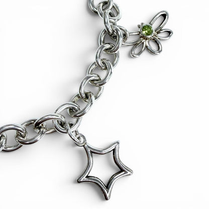 Tiffany & Co Man in the Moon 925 Peridot Garnet Butterfly Star Flower Hachimochi — view 4